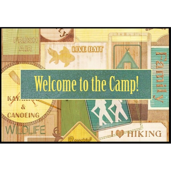 Carolines Treasures Welcome to the Camp Indoor or Outdoor Mat SB3080JMAT - main